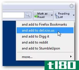 使用firefox的阅读列表扩展保存页面供以后使用