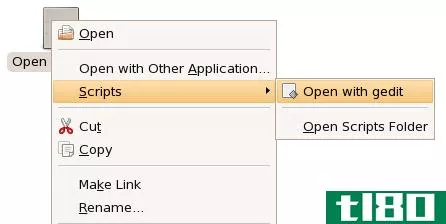 在ubuntu的右键菜单中添加“openwithgedit”