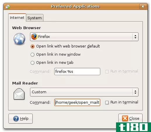 在ubuntu中将gmail设置为默认邮件客户端