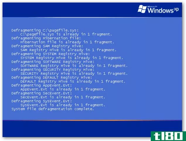 在windows xp中整理系统文件（页面文件和注册表）