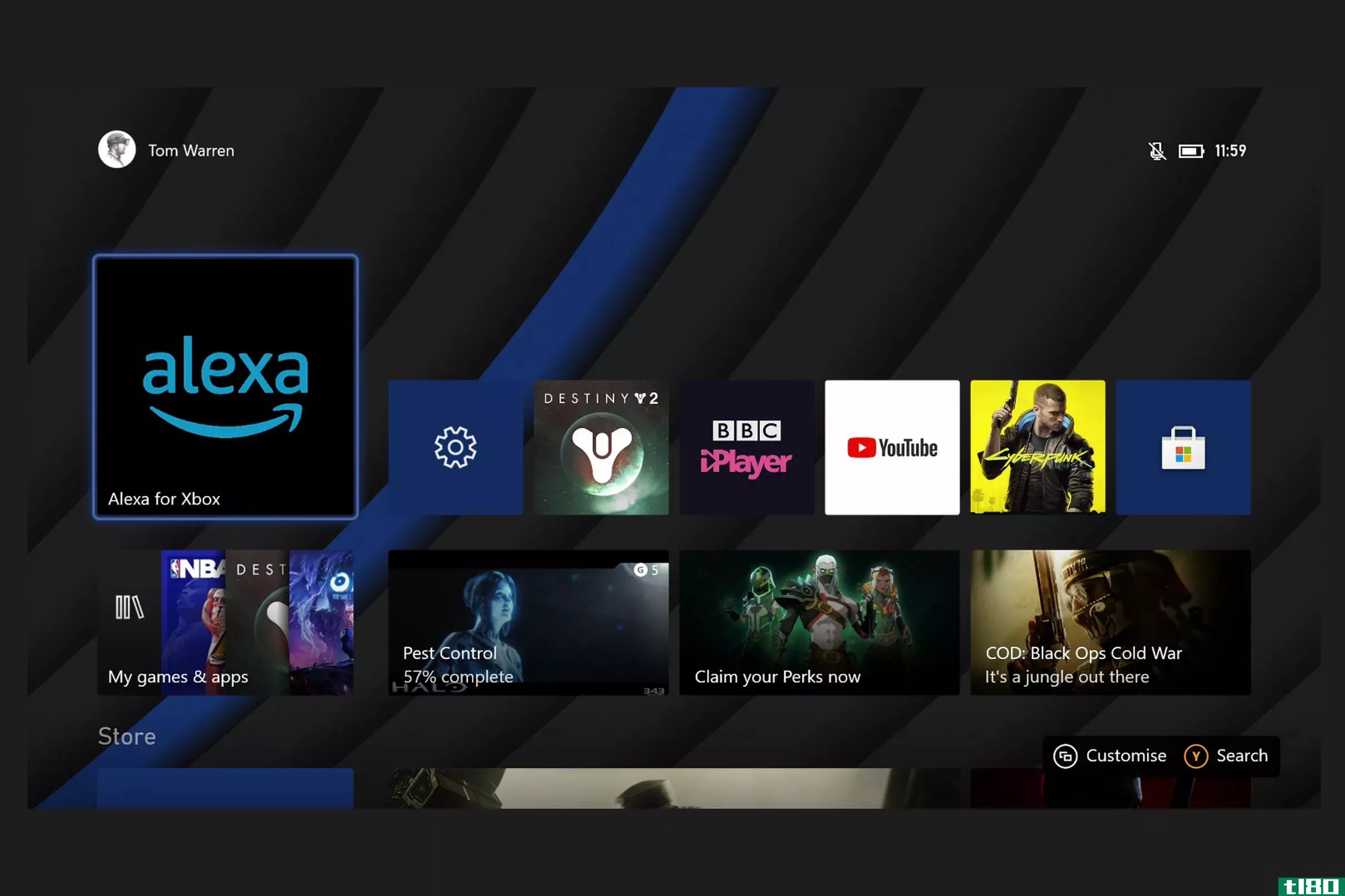 亚马逊新推出的用于xbox的alexa应用程序为您的电视带来了视觉助手功能