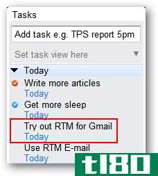 在chrome中向gmail添加“记住牛奶”任务窗格