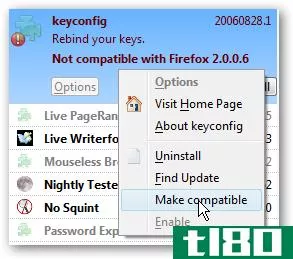 在firefox更新无缘无故中断了firefox扩展之后，使其兼容
