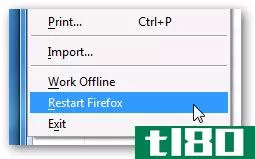 快速提示：重新启动firefox时保存窗口和选项卡