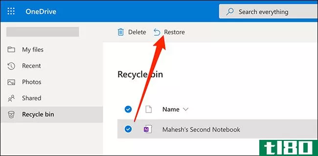 如何恢复onenote中已删除的笔记