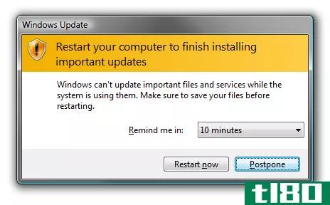 防止windows update强制重新启动计算机