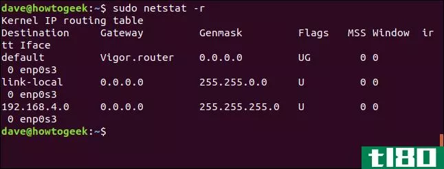 如何在linux上使用netstat