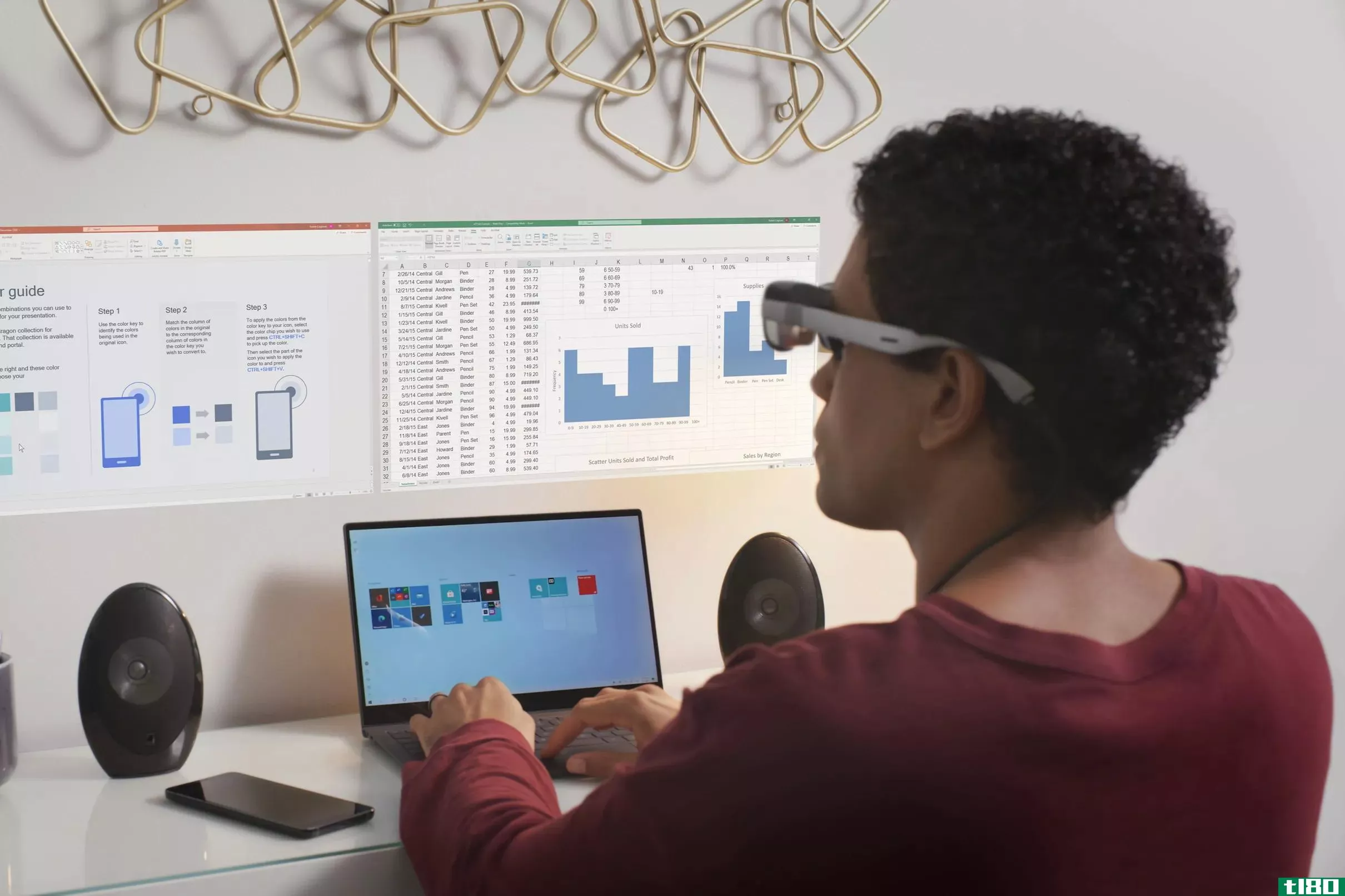 高通公司的新ar“智能查看器”允许您将虚拟屏幕固定到墙上