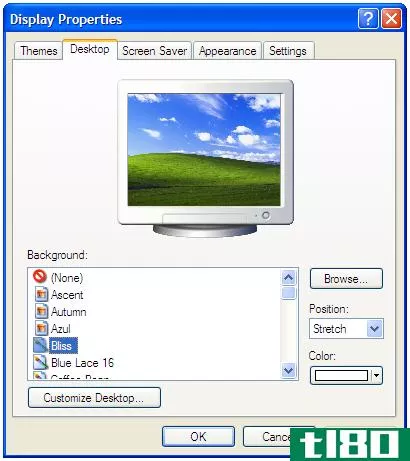 在windows xp上将默认墙纸文件夹更改为“我的图片”