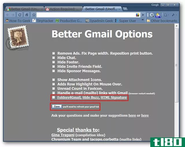 在chrome中增强您的gmail帐户