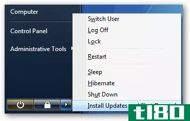 停止windows update劫持睡眠/关机按钮