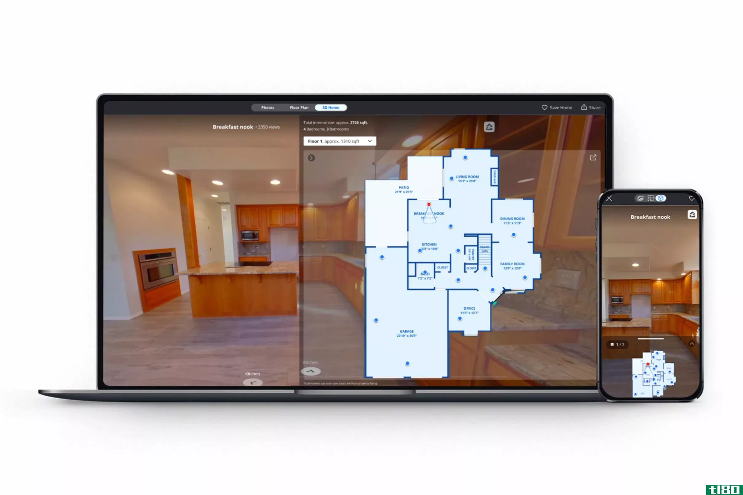 zillow的3d家庭应用程序现在可以使用人工智能来猜测你房子的大小