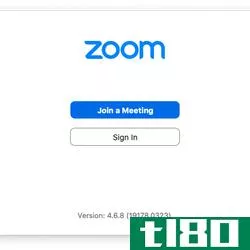 <em>After you’ve installed the Zoom app, you’ll see butt*** to “Join a Meeting” or “Sign In.” </em>
