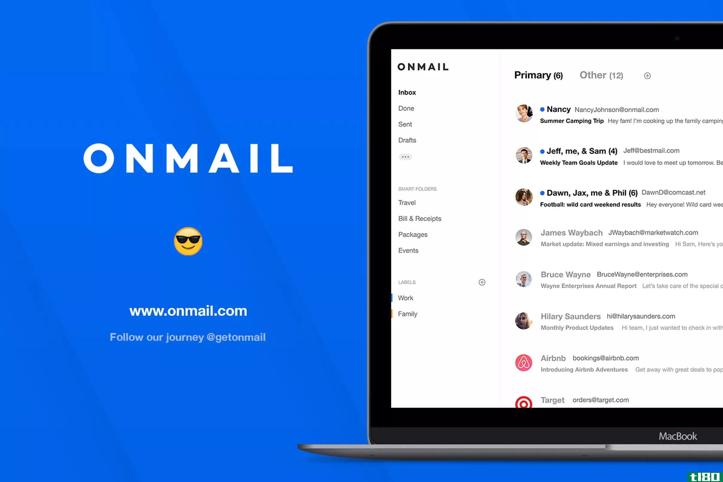 爱迪生邮件公司新推出的onmail电子邮件服务公测版