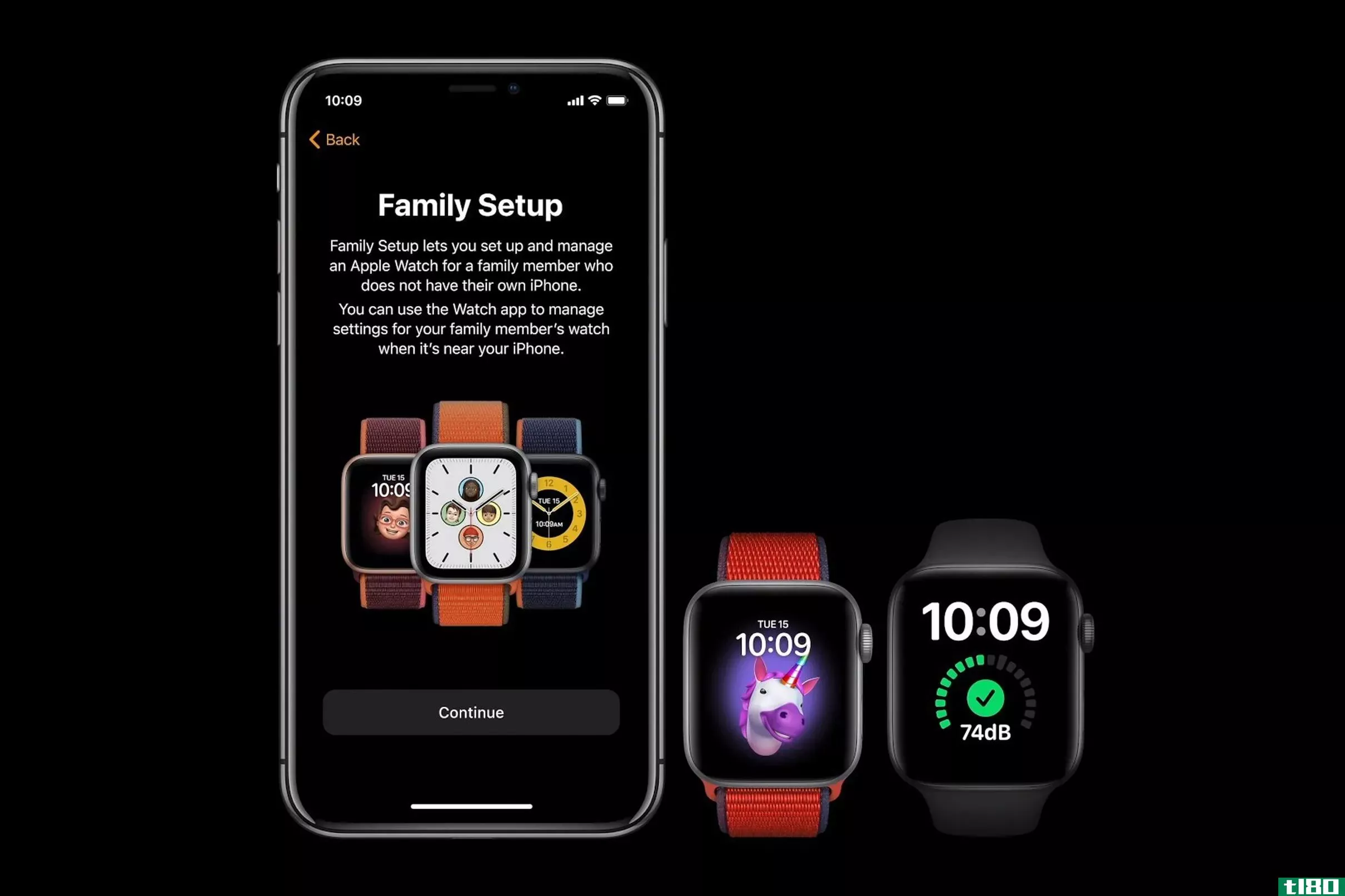 家庭设置可以让你从一个iphone管理多个苹果手表