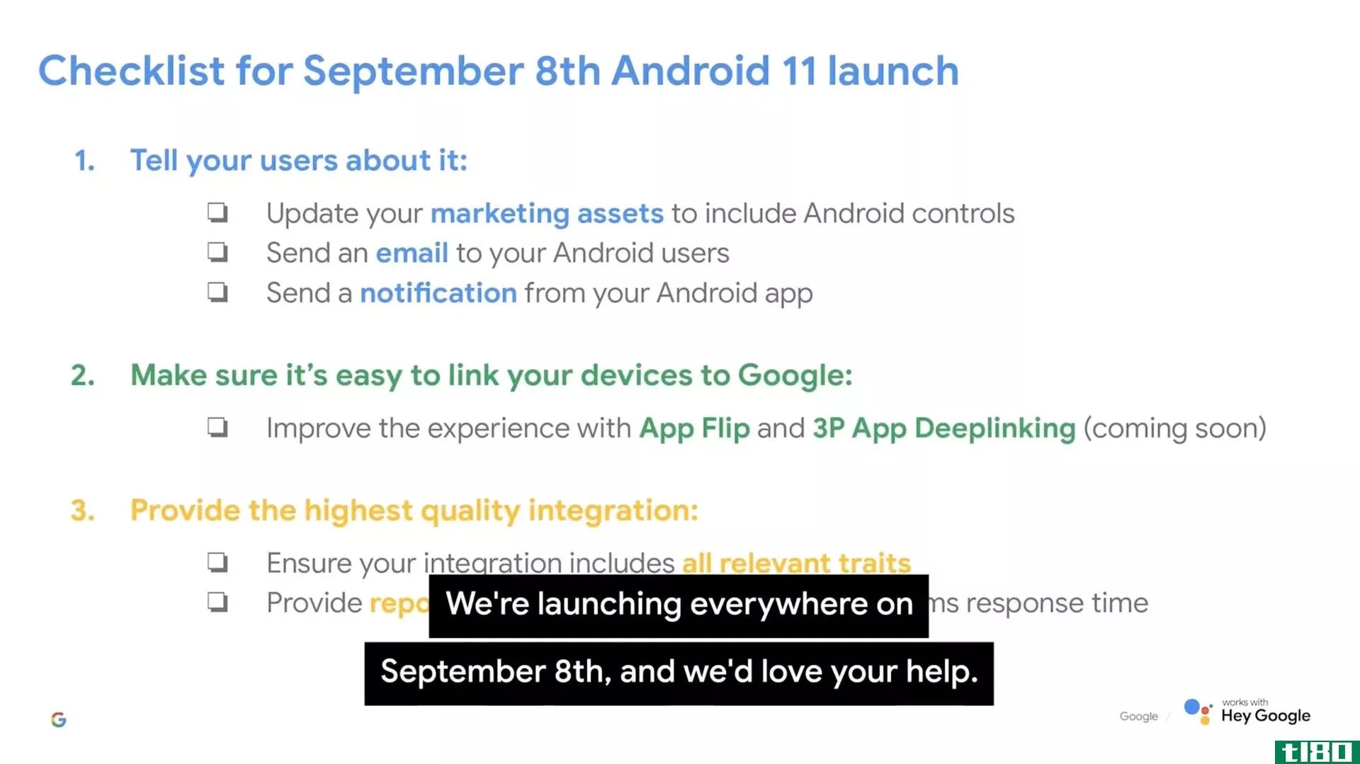 谷歌视频显示android 11将于9月8日发布