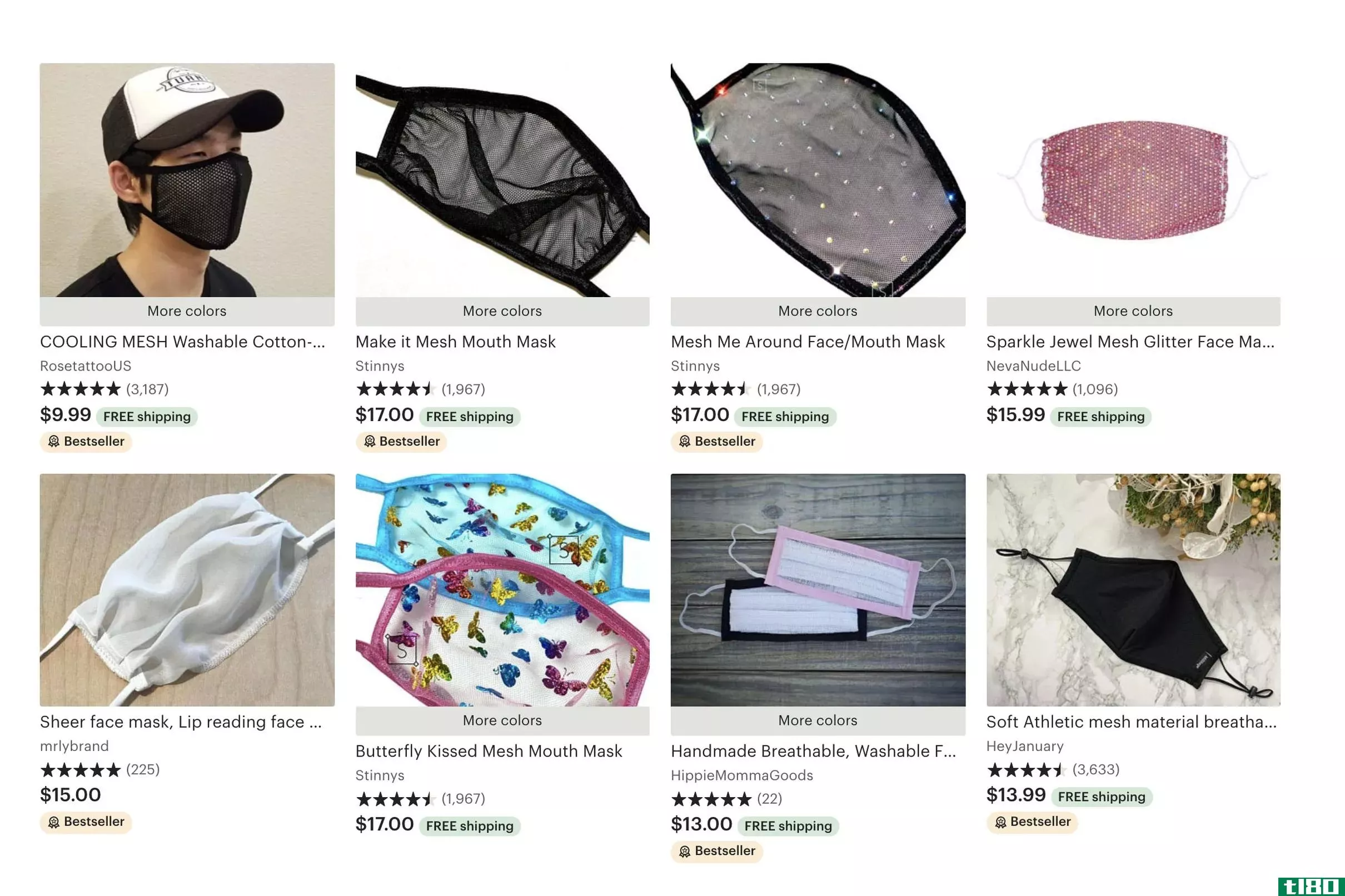 etsy销售商提供的纯网口罩提供“很少的保护”