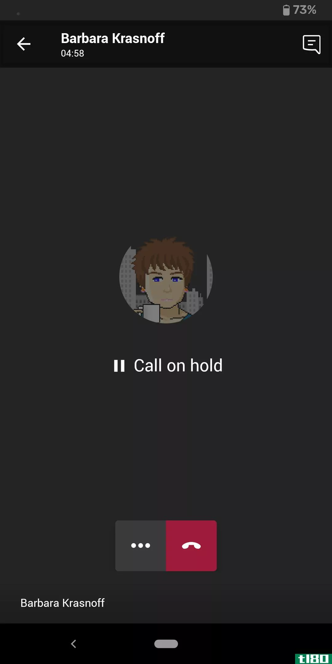 When you make a video or audio call, a caller can be put on hold.