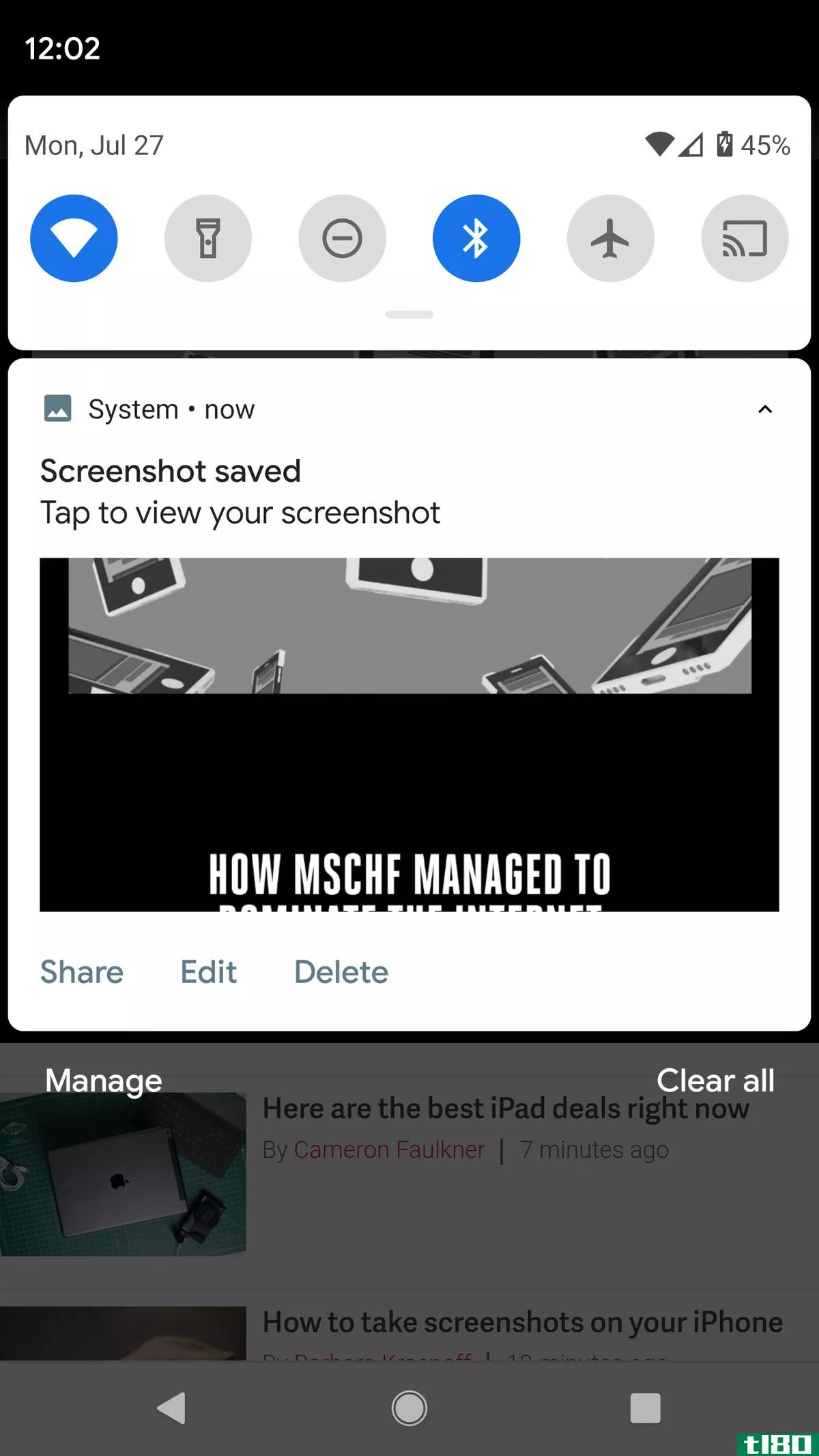 If you miss the share / edit / delete drop-down, you can find the new screenshot in your notificati***.