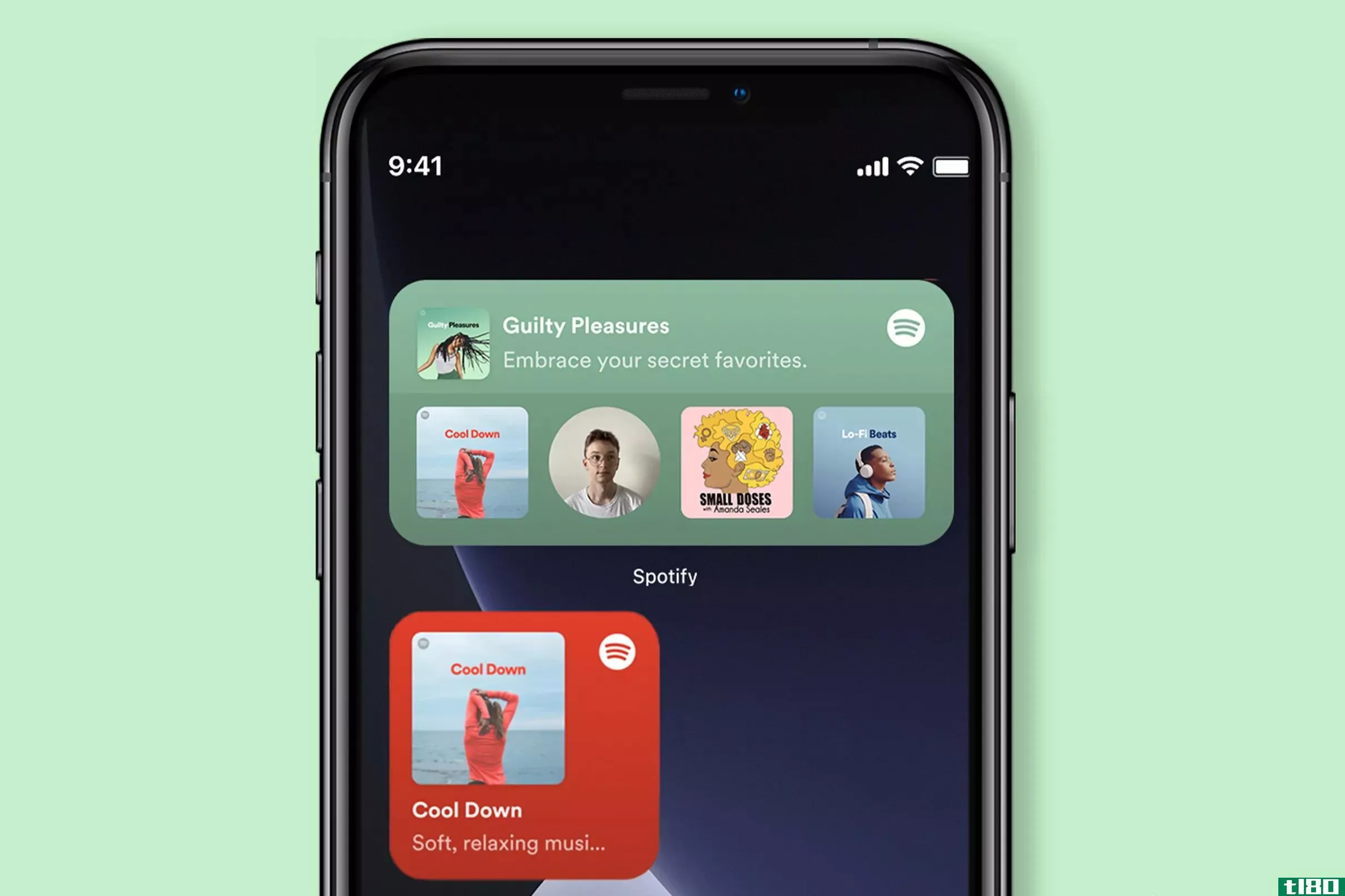 spotify现在有了自己的iOS14小部件