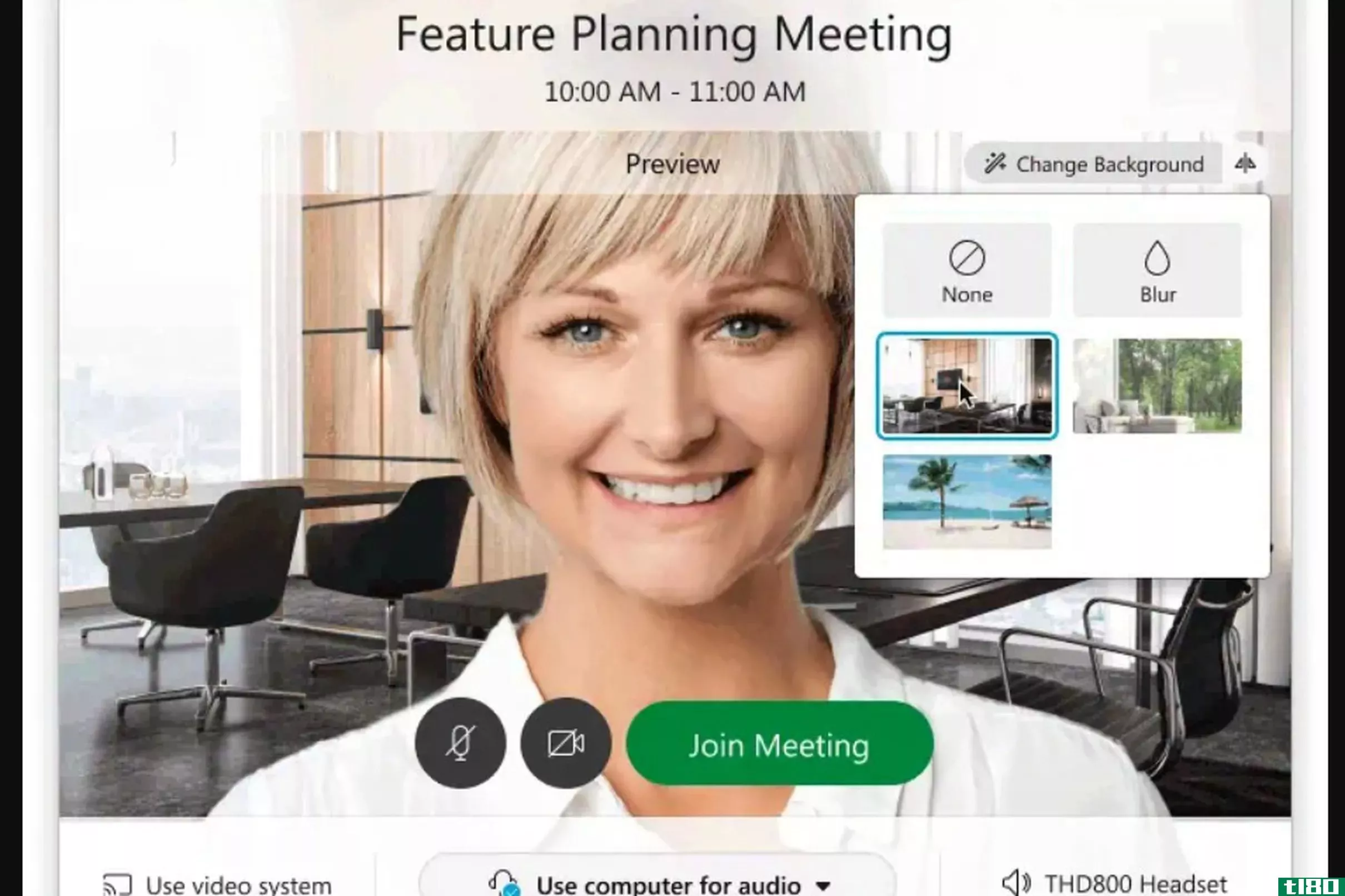 思科的webex视频会议软件现在可以让你设置虚拟背景