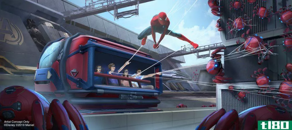 迪士尼为即将到来的迪士尼复仇者校园取笑一只会飞的电子蜘蛛侠