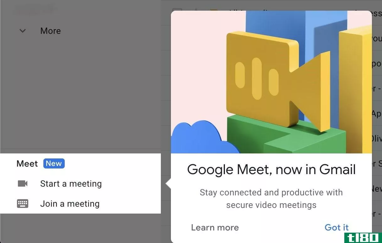 googlemeet开始在gmail中推出，继续了google想要取代zoom的努力