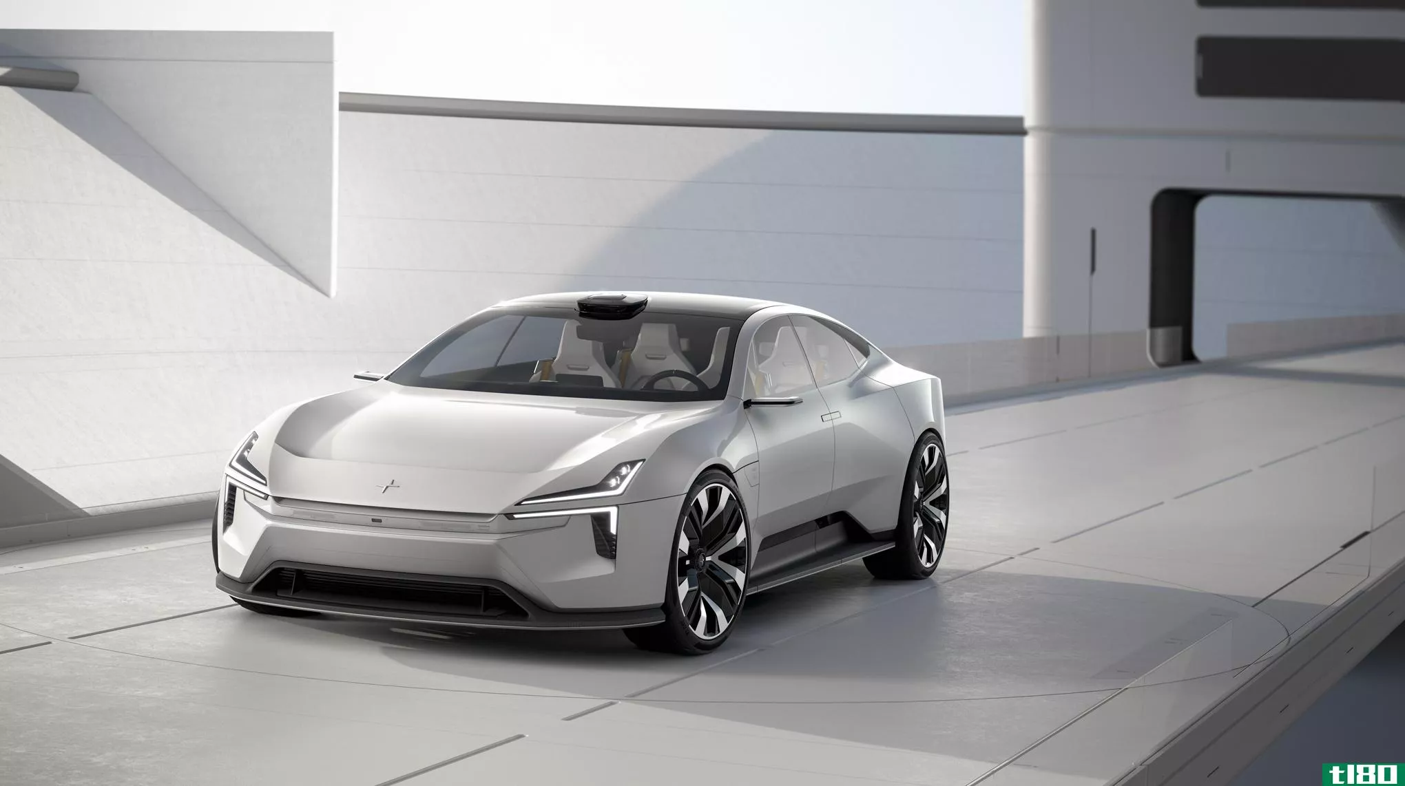 polestar调侃了一款运行android automotive的全电动概念轿车