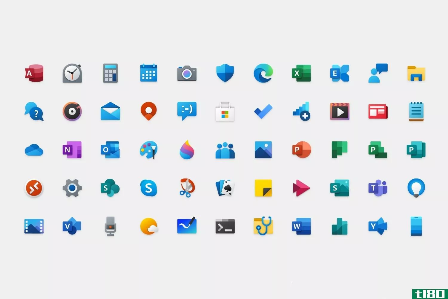 这就是微软设计新的彩色windows10图标的方式