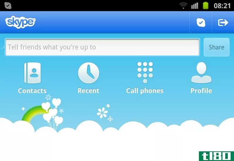 android版skype 2.7为galaxy s ii epic 4g touch添加了视频通话功能