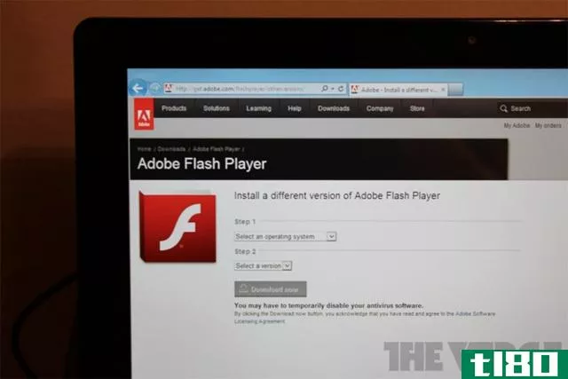 windows 8 metro浏览器将包含有限的adobe flash支持