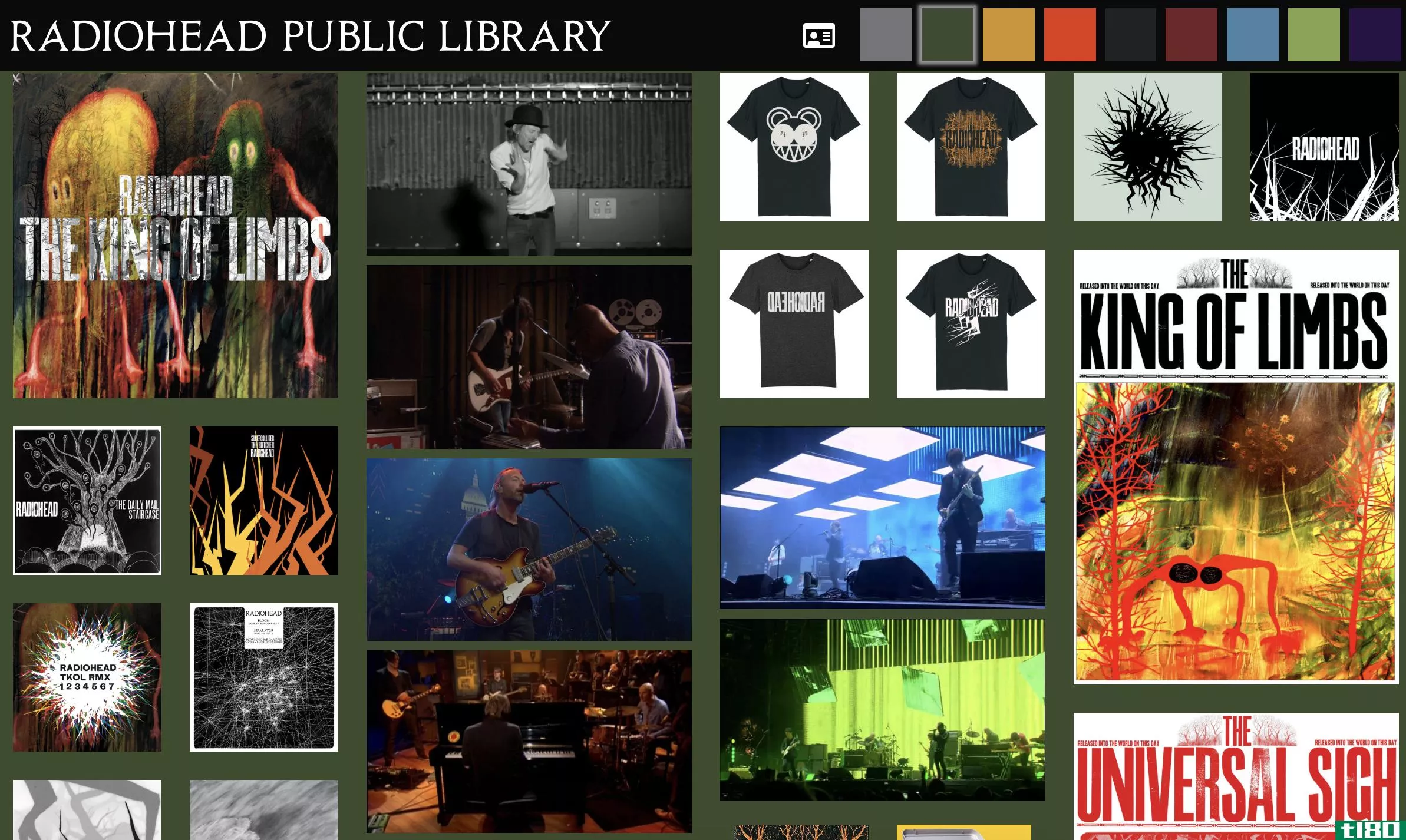 radiohead推出了一个在线“公共图书馆”，里面有稀有的曲目和一张可打印的图书卡