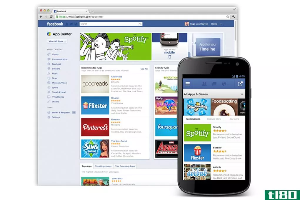 facebook应用中心以html5和web应用与苹果和谷歌竞争
