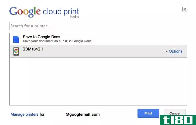 谷歌云打印更新为“打印”到chrome的android和当地联邦快递办公室