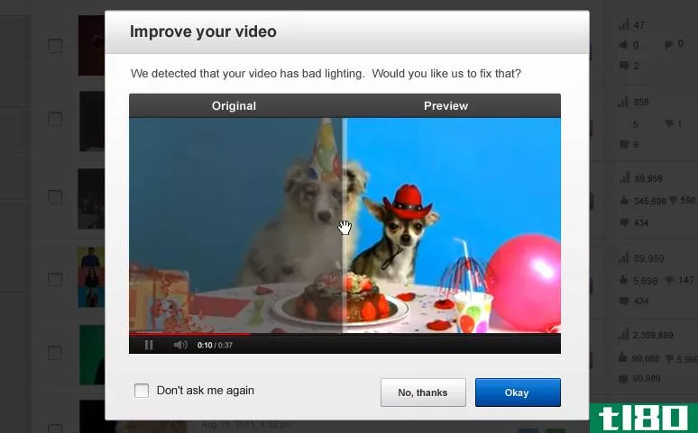 youtube现在只需点击一下就可以修复相机抖动和视频曝光