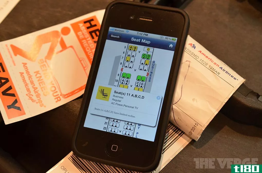 用于iphone和ipod touch的seatguru应用程序发布了带有彩色编码的飞机座椅地图