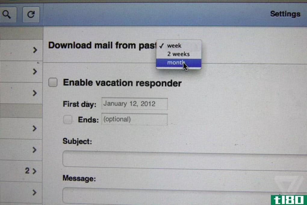 离线gmail增加了附件下载，键盘快捷键，离线电子邮件的月份
