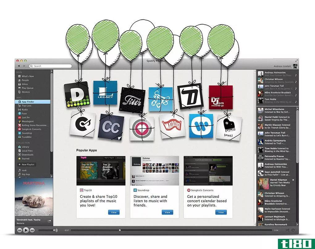 spotify发布了12款“下一代”应用程序，如tweetvine、def jam、matador和domino