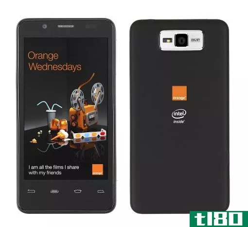橙色的“圣克拉拉”安卓手机基于英特尔，由英特尔设计