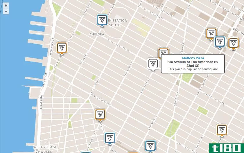 foursquare切换到openstreetmap的网络版，放弃谷歌地图