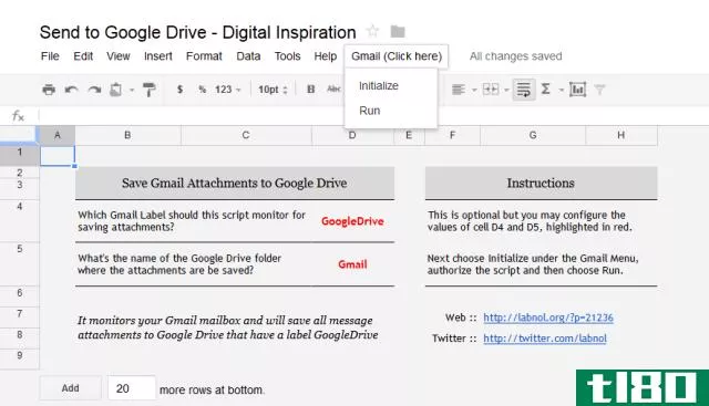 使用此自定义脚本自动将gmail附件发送到google drive