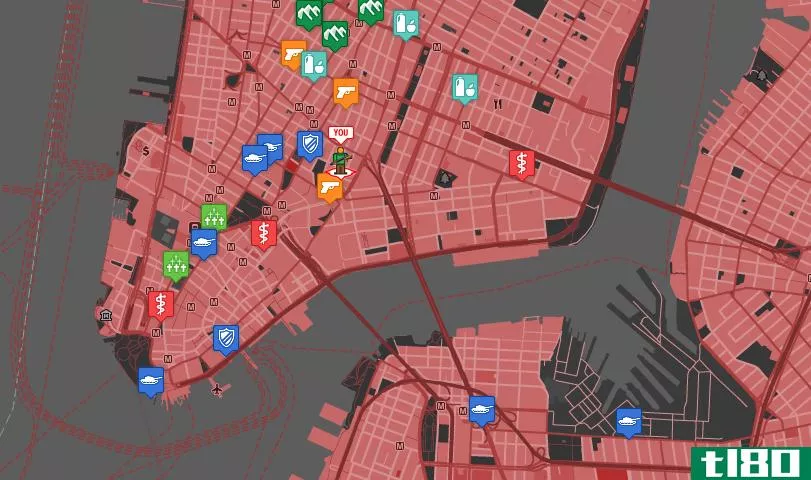 “死亡地图”为僵尸世界末日生存量定制谷歌地图