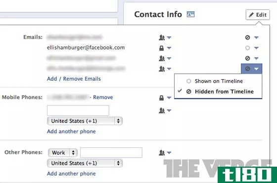 facebook推送@脸谱网联系人信息中的电子邮件地址，隐藏备选方案（已更新）