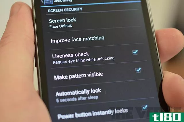 android 4.1果冻豆“活度检查”希望阻止脸部解锁被照片愚弄