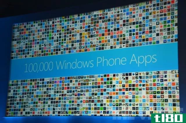 windows phone marketplace现在提供100000个应用程序