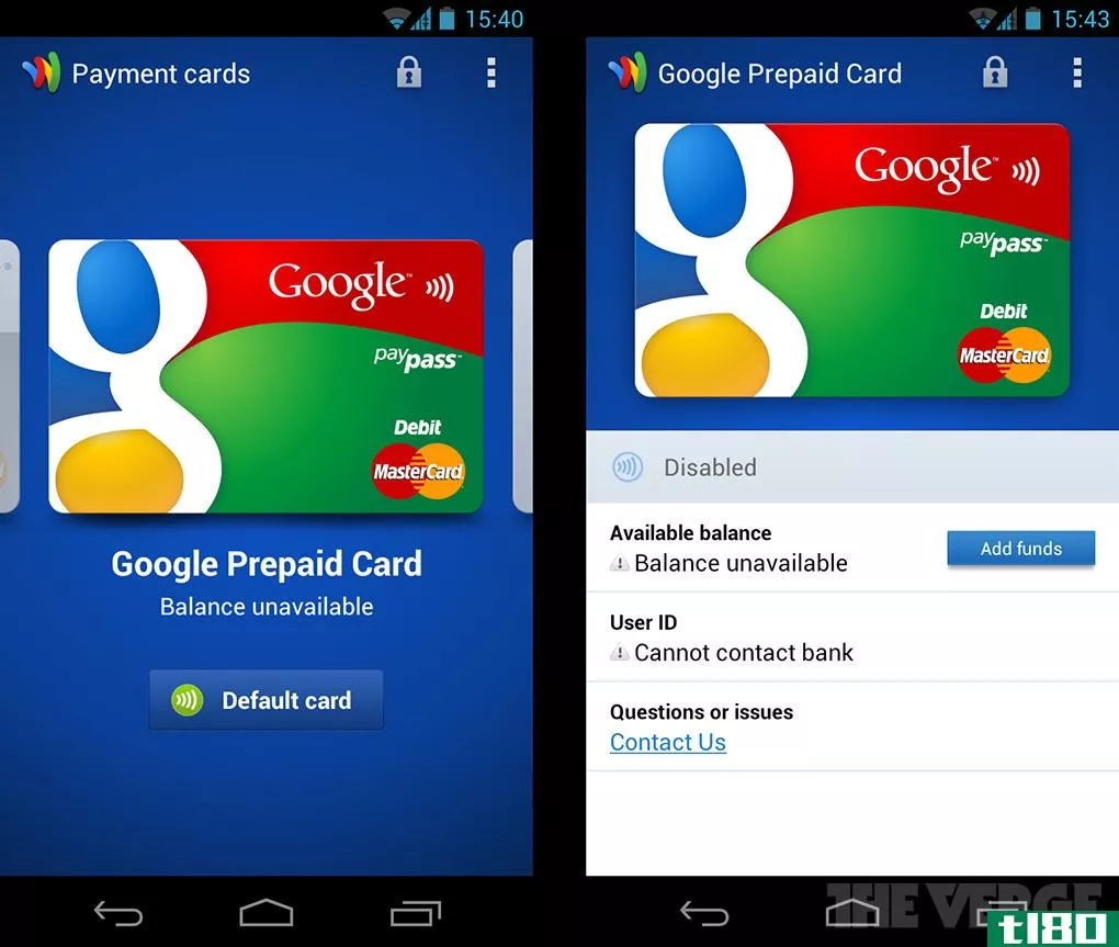 android下的谷歌钱包应用程序“无法联系银行”（更新：正在工作）