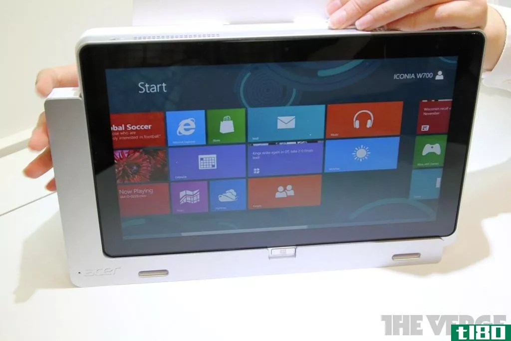 宏碁宣布推出11.6英寸iCoria w700 windows 8平板电脑（更新：动手视频）