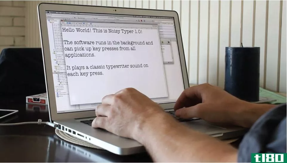 OSX的嘈杂打字机应用程序把你的电脑变成打字机