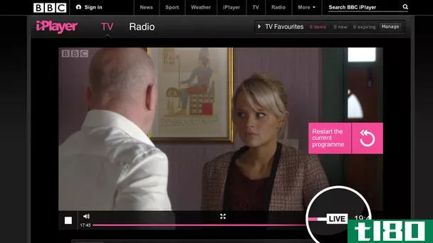 bbc iplayer现在可以让你回放和重启直播电视
