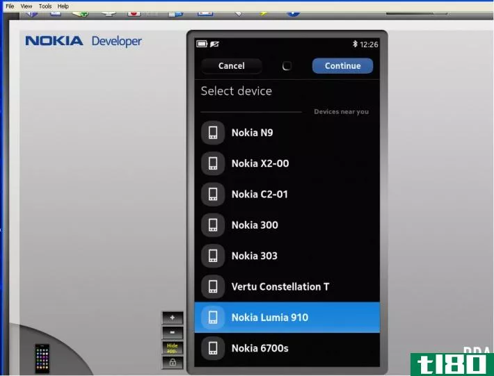 诺基亚lumia 910出现在rda开发者工具中